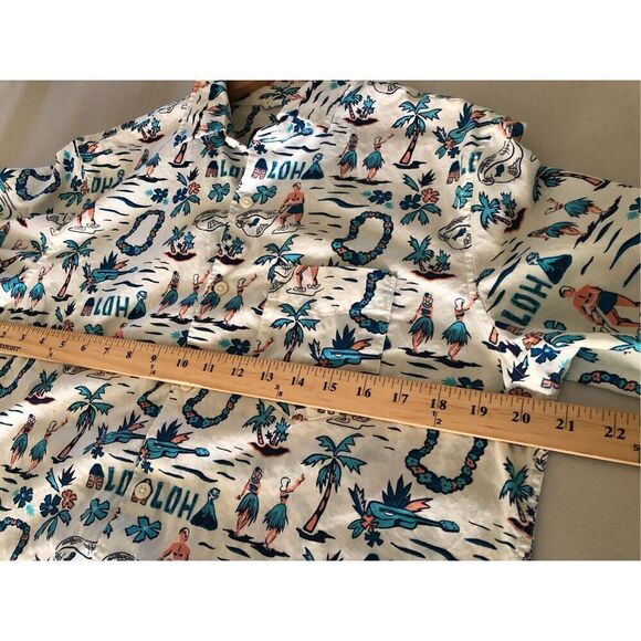 American Eagle Outfitter Aloha Hawaii Button Down Shirt SZ M - Picture 6 of 9